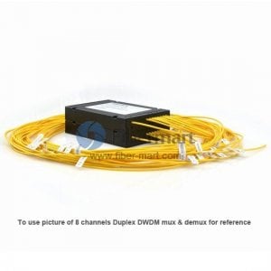 16 canais, Módulo Pigtailed, Duplex, DWDM Mux & Demux