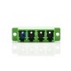 LC/APC-zu-LC/APC-Singlemode-4-Kern-Kunststofffaseradapter
