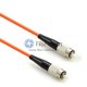 FC-FC Simplex 62.5 / 125um OM1 Curva multimodo Curl seguro Cable de conexión de fibra