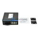 2x10/100Base-X SC to 6x10/100Base-T RJ-45 Industrial Managed Media Converter