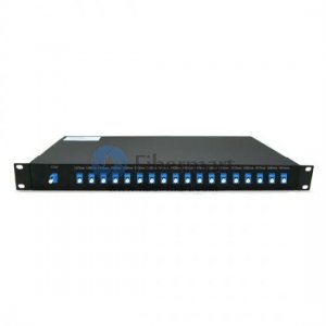 18 canais, montagem em rack 1RU, simplex unidirecional, CWDM Demux