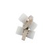 Capuchon anti-poussière en caoutchouc pour connecteur FC et adaptateurs FC, couleur blanche, 100 pièces/paquet