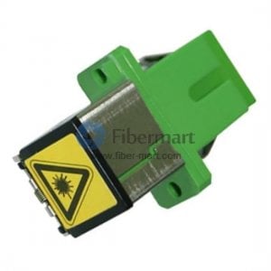 SC/UPC para SC/UPC Simplex com adaptador de fibra plástica de obturador aberto