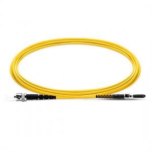 SMA905 to ST UPC Simplex PVC/LSZH/OFNP 9/125 Single Mode Fiber Patch Cable