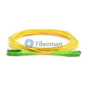 E2000/APC to E2000/APC Plenum(OFNP) Duplex 9/125 Single-mode Fiber Patch Cable