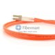 FC-LC Plenum (OFNP) duplex cabo de patch de Fibra multimodo