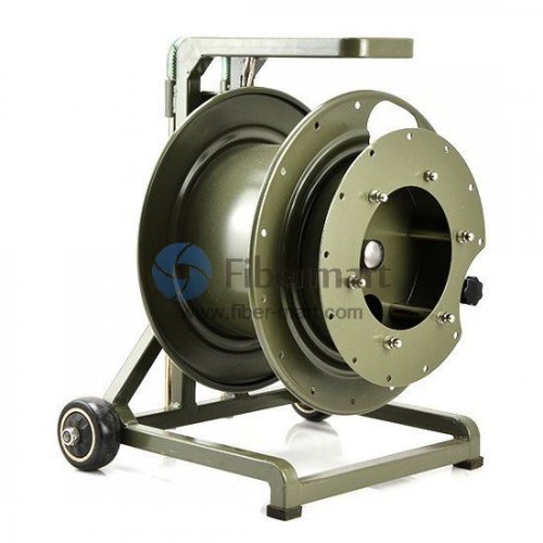 1000 Meter Portable Field Deployable Tactical Fiber Optic Cable Reel