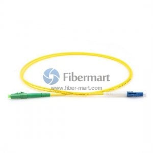 LC/APC to LC/UPC Singlemode 9/125 Simplex Fiber Patch Cable