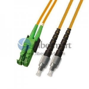 FC/APC to LSH/APC Plenum(OFNP) Duplex 9/125 Single-mode Fiber Patch Cable