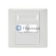 Tomacorriente de placa de pared de fibra óptica LC dúplex de 2 puertos