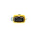3M 8 파이버 싱글모드 0.35dB MTP - LC(2.0mm) 하네스 케이블, 극성 유형 B, LSZH 번치 옐로우