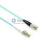 LC-FC Plenum(OFNP) Simplex OM4 Multimode Fiber Patch Cable
