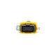 Câble de faisceau MTP vers LC (2,0 mm) monomode 8 fibres 4M, type de polarité B, faisceau LSZH jaune