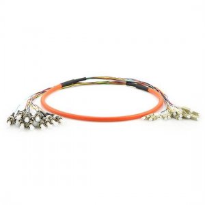 FC to LC 12 Fiber Polarization Maintaining PM Bundle Cable Slow Axis 1550/1310nm
