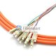 12-волоконный 0,9 мм 62,5/125 OM1 Multimode LC/SC/ST/FC Bunch Pigtail