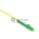 SC/APC to LC/APC Plenum(OFNP) Simplex 9/125 Single-mode Fiber Patch Cable