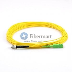 SC/APC to ST/UPC Singlemode 9/125 Simplex Fiber Patch Cable