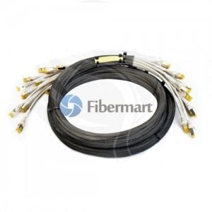 Custom 6 Jack to 6 Plug CAT6 UTP Unshielded PVC PreTerminated Copper Network Trunk Cable