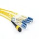 Câble de faisceau MTP vers LC (2,0 mm) monomode 8 fibres 4M, type de polarité B, faisceau LSZH jaune
