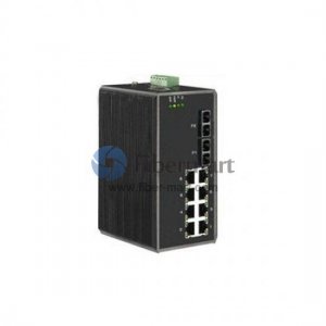 Convertisseur de média géré industriel 4x10/100/1000Base-X SFP, 2x10/100Base-X SC, 8x10/100Base-T RJ-45