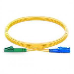 LC APC to LSH UPC Duplex PVC/LSZH/OFNP 9/125 Single Mode Fiber Patch Cable