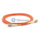 LC-LC Plenum (OFNP) Duplex 62,5/125 Multimode-Glasfaser-Patchkabel