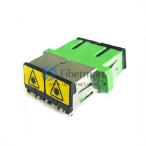 SC/UPC para SC/UPC Duplex com adaptador de fibra plástica de obturador aberto