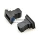 SC Mating Sleeve Adapter Dust Caps for SC Connectors Black 100 pcs/pack