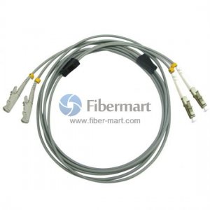 LC/UPC to LSH/UPC Duplex Multimode OM2 Armored Patch Cable