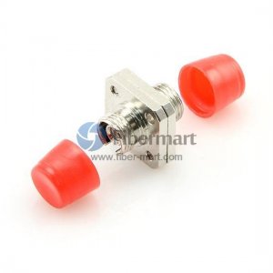 FC/UPC to FC/UPC Simplex Square Two Pieces Type Metal Fiber Adapter [AD-FC-FC-SM-SX-SQTP]