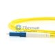 LC/APC to LC/UPC Plenum(OFNP) Simplex 9/125 Single-mode Fiber Patch Cable