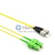 SC/APC to FC/UPC Plenum(OFNP) Duplex 9/125 Single-mode Fiber Patch Cable