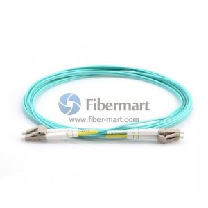 LC-LC Plenum (OFNP) Cable de conexión de fibra multimodo dúplex OM3