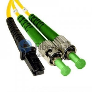 ST/APC to MTRJ/UPC Plenum(OFNP) Duplex 9/125 Single-mode Fiber Patch Cable