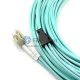 LC-LC Duplex OM4 Câble de raccordement à fibre blindée multimode
