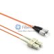 FC-SC Duplex OM2 Multimode Fiber Patch Cable