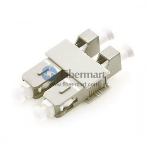 LC/UPC Female to SC/UPC Male Multi-mode Duplex Plastic Fiber Adapter [AD-MM-LCF-SCM-DX-PFM]
