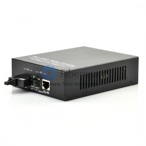 A Pair of 10/100M Single Fiber 1310/1550nm 40km PoE Media Converter