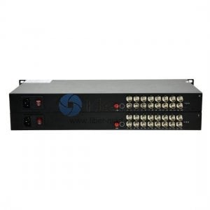 16 Channel Video to Fiber SM 20km Optical Video Multiplexer
