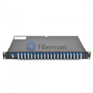 40채널 듀플렉스 DWDM AAWG 멀티플렉서 디멀티플렉서 C21~C60 3dB 삽입 손실 모니터 포트 포함