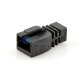 Cat7 RJ45 モジュラプラグ 色つき ブーツ100 /パック