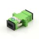 Adaptador de fibra símplex monomodo SC/APC a SC/APC
