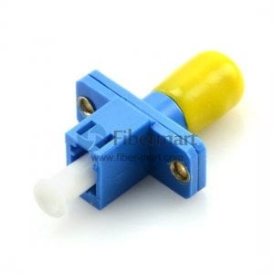 Adaptador de fibra plástica símplex híbrida LC-ST