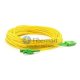 Câble de raccordement fibre monomode SC/APC à LSH/APC Plenum (OFNP) Duplex 9/125
