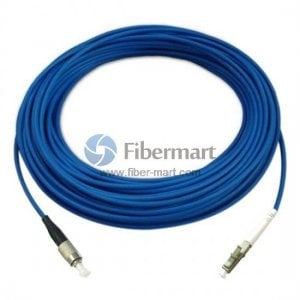 FC/UPC to LC/UPC Simplex Singlemode 9/125 Armored Patch Cable