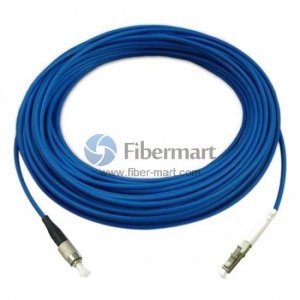 FC/UPC - LC/UPC Simplex одномодовый бронированный патч-кабель 9/125
