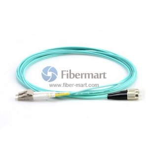 FC-LC Duplex OM4 Multimode Fiber Patch Cable