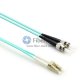LC-ST Plenum(OFNP) Duplex OM4 Multimode Fiber Patch Cable