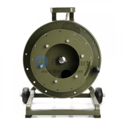 500 Meter Portable Field Deployable Tactical Fiber Optic Cable Reel