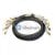 Custom 12 Jack to 12 Plug CAT6A SFTP Shielded PVC PreTerminated Copper Network Trunk Cable